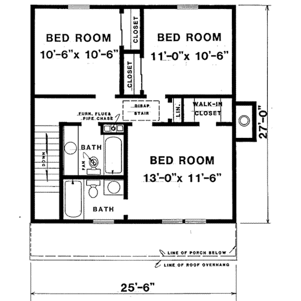 upper floor house blueprint