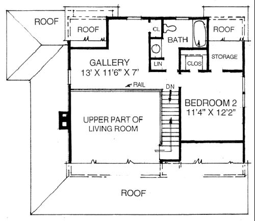 upper floor house blueprint