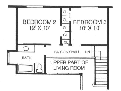 upper floor house blueprint