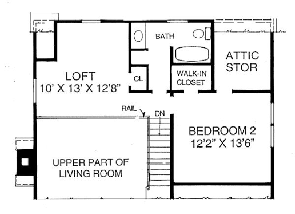 upper floor house blueprint