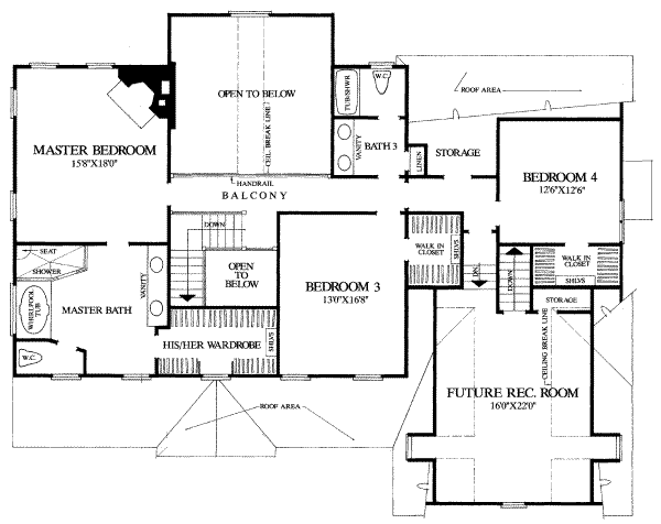 upper floor house blueprint