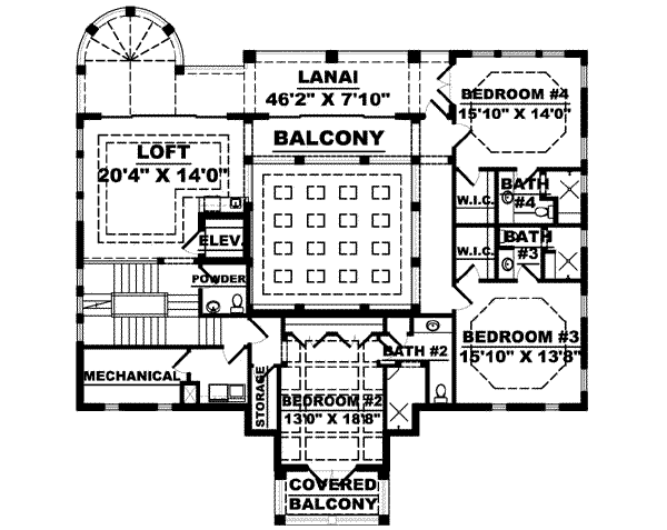 upper floor house blueprint