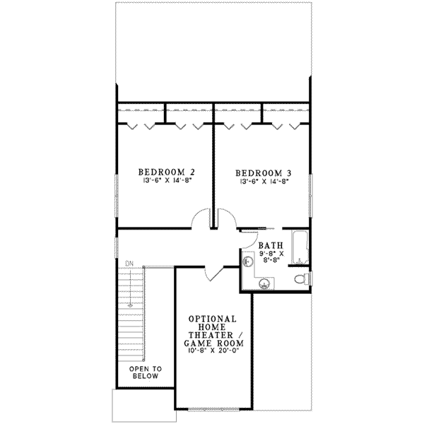 upper floor house blueprint