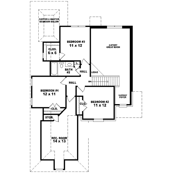 upper floor house blueprint