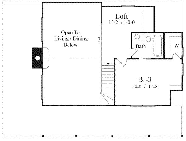 upper floor house blueprint