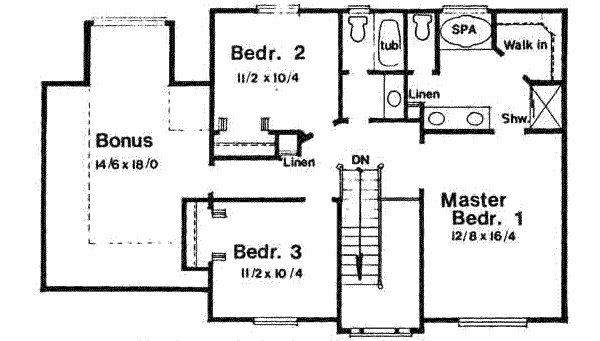 upper floor house blueprint