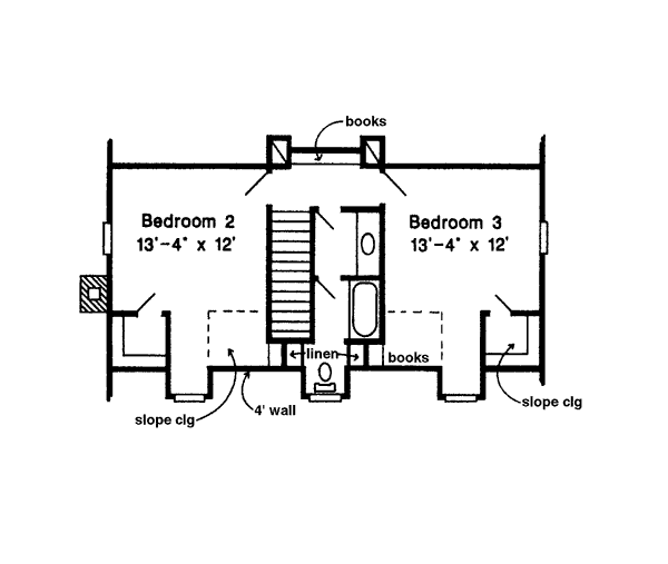 upper floor house blueprint