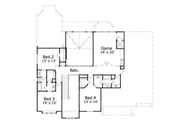 upper floor house blueprint