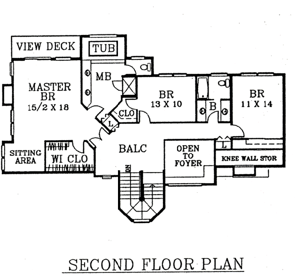 upper floor house blueprint