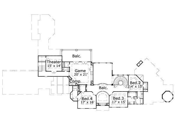 upper floor house blueprint