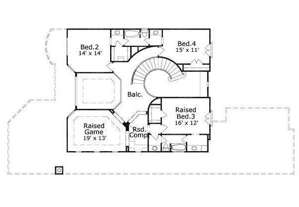 upper floor house blueprint
