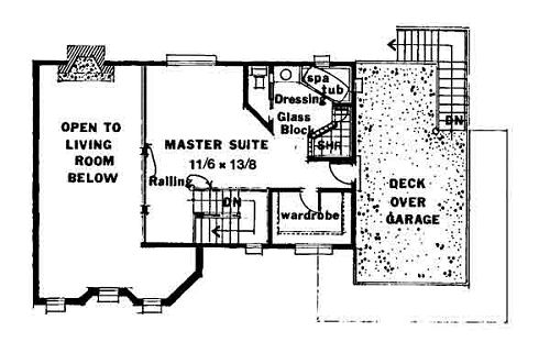 upper floor house blueprint