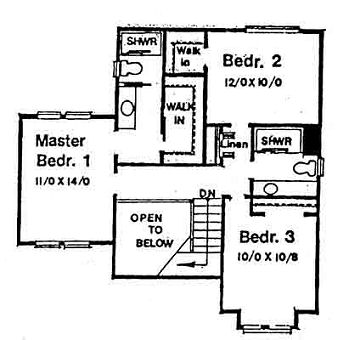 upper floor house blueprint