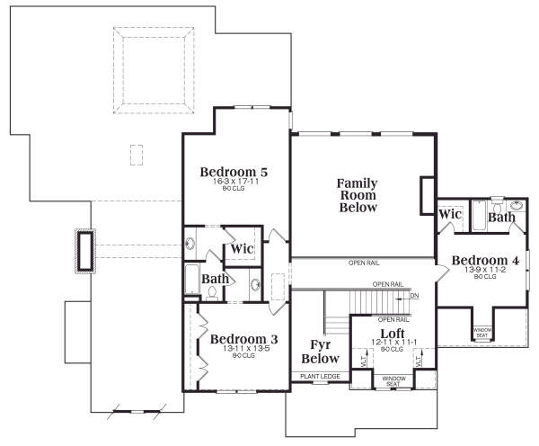 upper floor house blueprint