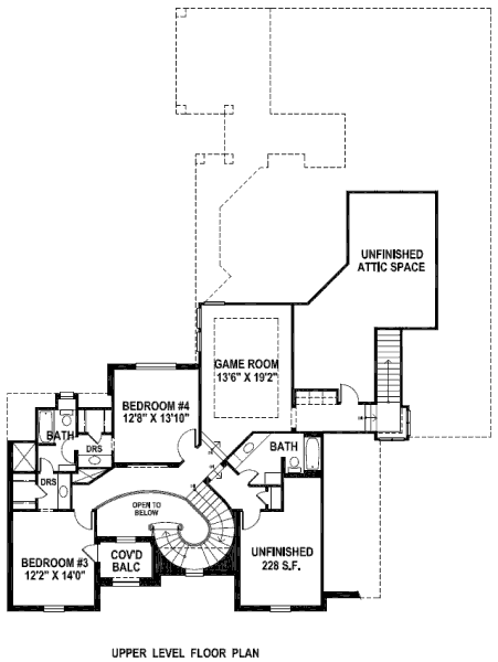 upper floor house blueprint