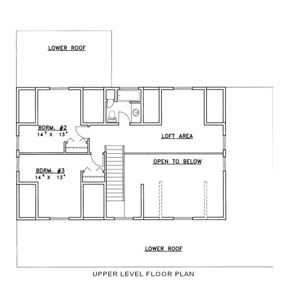 upper floor house blueprint