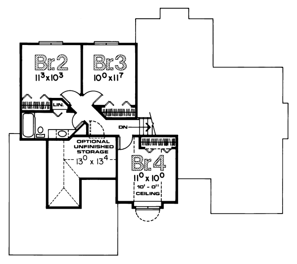 upper floor house blueprint