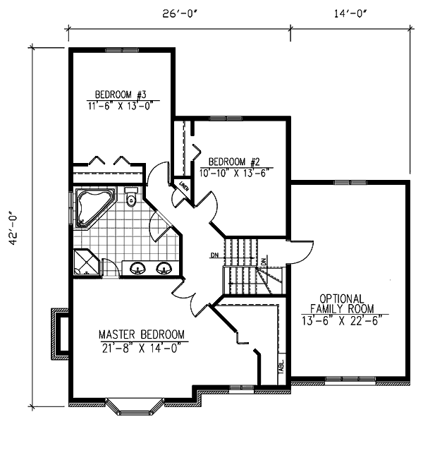 upper floor house blueprint