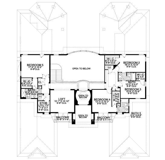 upper floor house blueprint