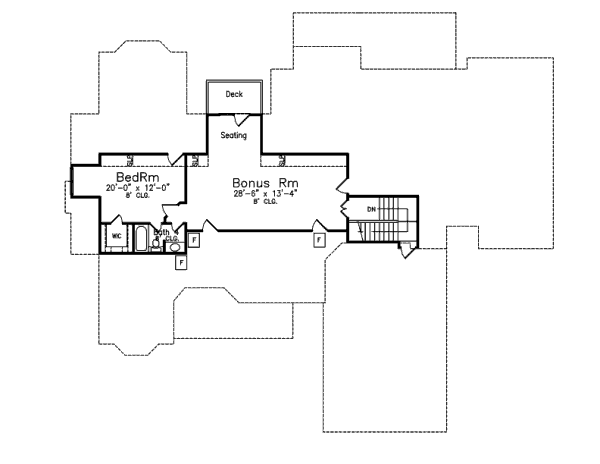 upper floor house blueprint