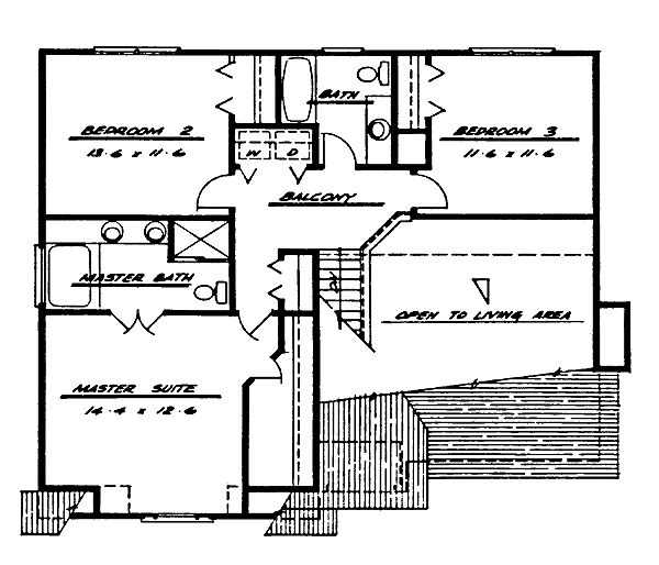 upper floor house blueprint
