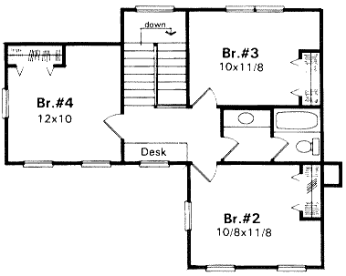upper floor house blueprint