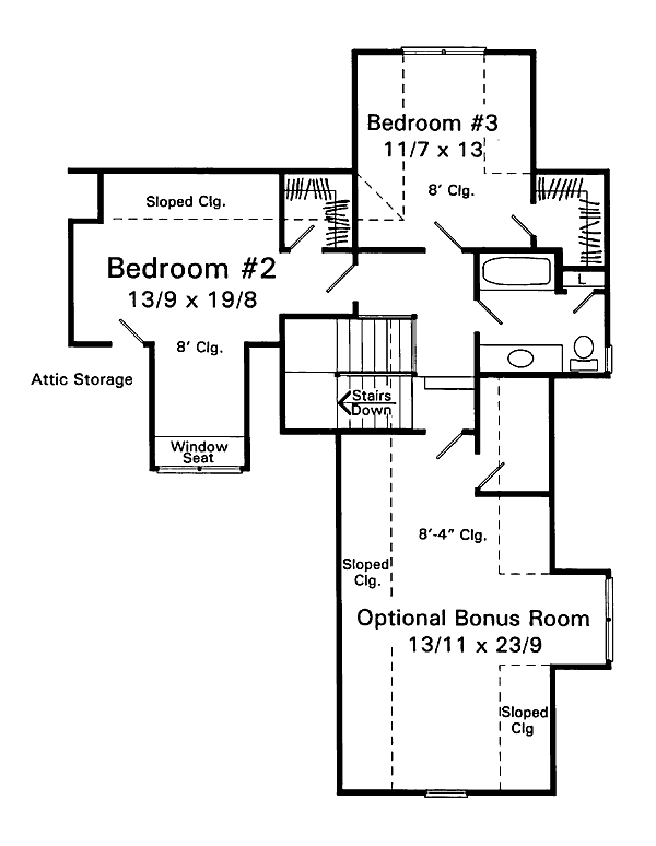 upper floor house blueprint
