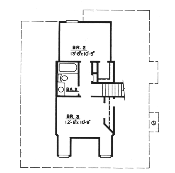 upper floor house blueprint
