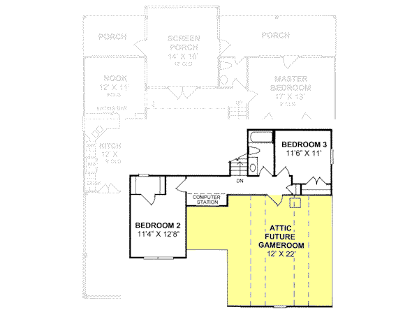 upper floor house blueprint