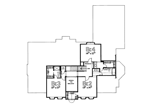upper floor house blueprint
