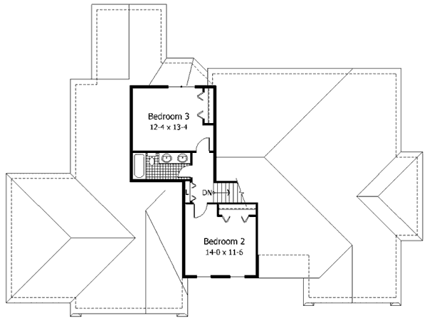 upper floor house blueprint