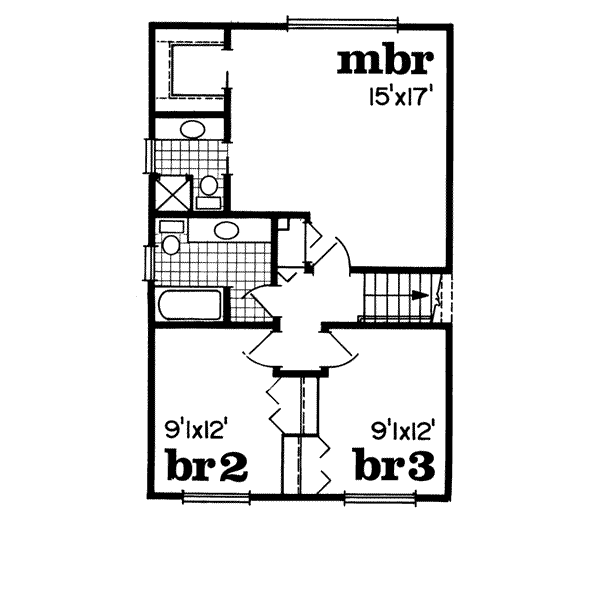 upper floor house blueprint