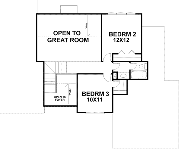 upper floor house blueprint