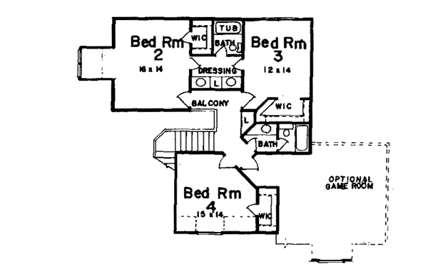 upper floor house blueprint