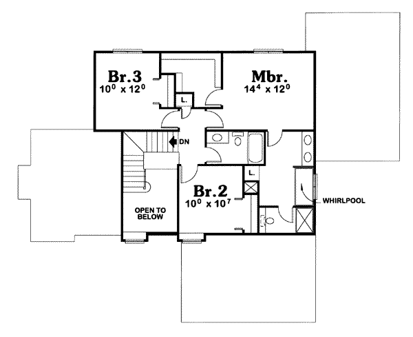 upper floor house blueprint