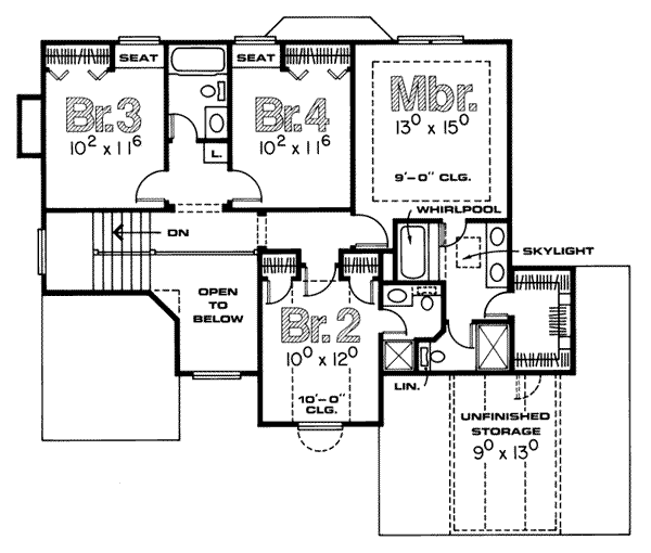 upper floor house blueprint