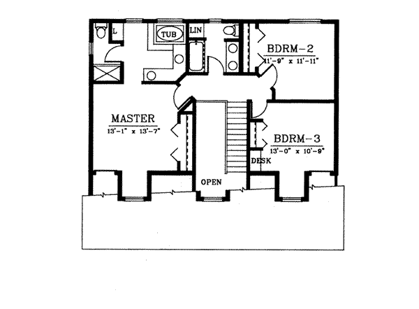upper floor house blueprint
