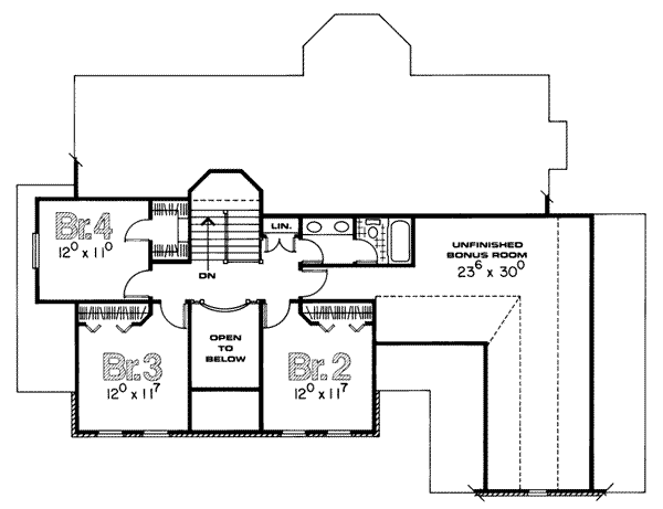 upper floor house blueprint