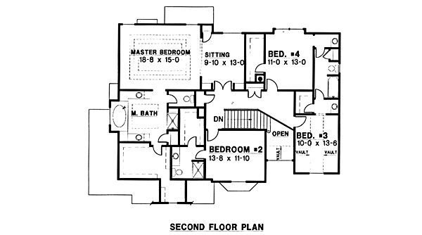 upper floor house blueprint