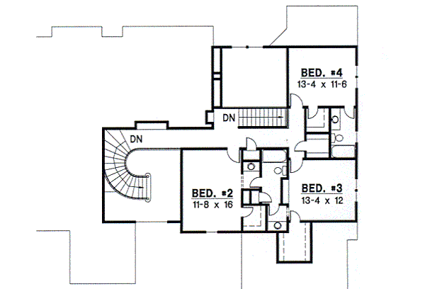 upper floor house blueprint