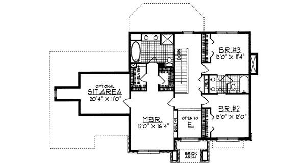 upper floor house blueprint