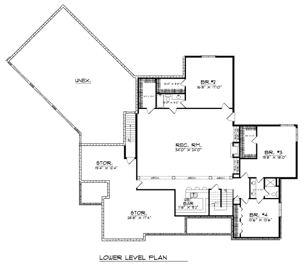 lower floor house blueprint