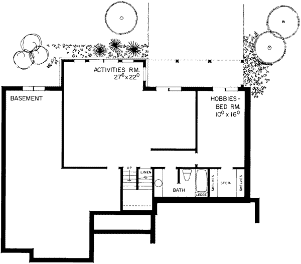 lower floor house blueprint