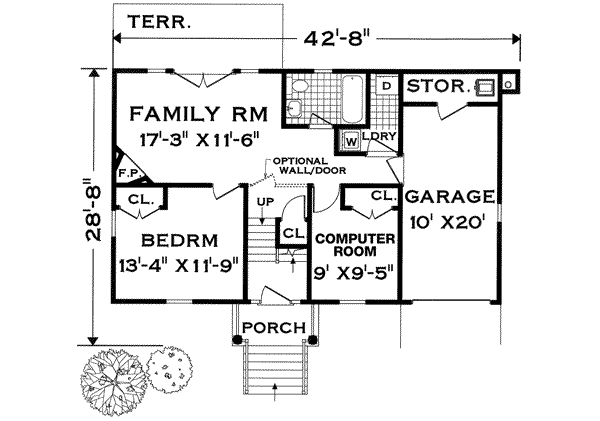lower floor house blueprint