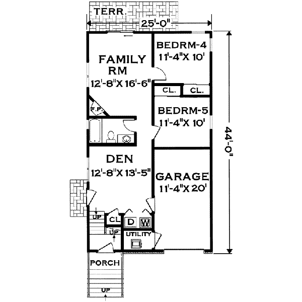 lower floor house blueprint