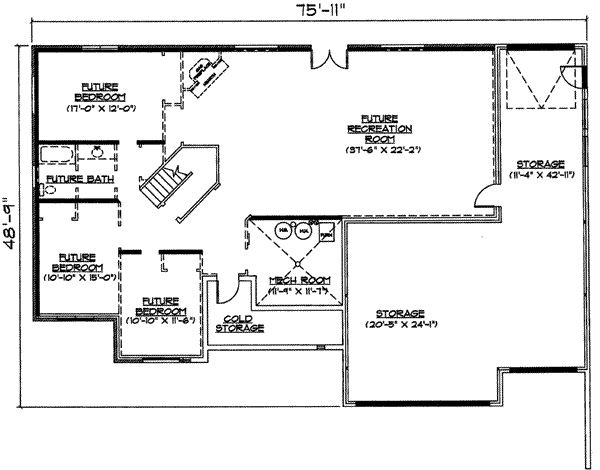 lower floor house blueprint