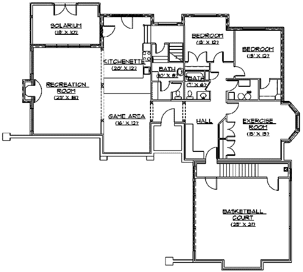 lower floor house blueprint