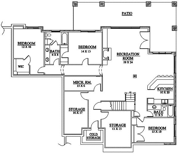 lower floor house blueprint