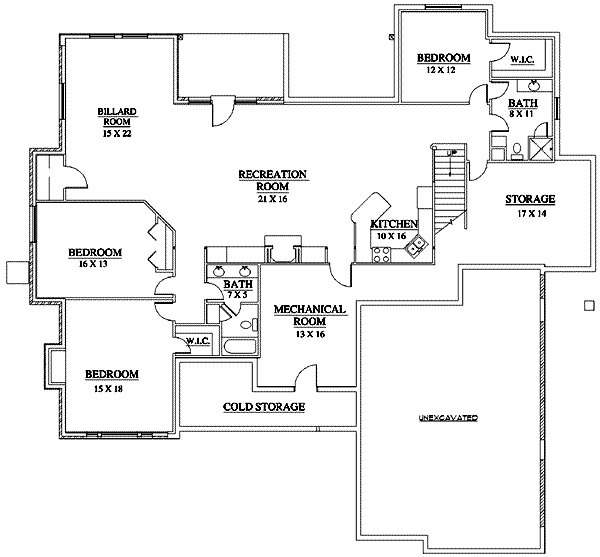 lower floor house blueprint