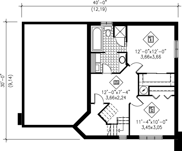 lower floor house blueprint